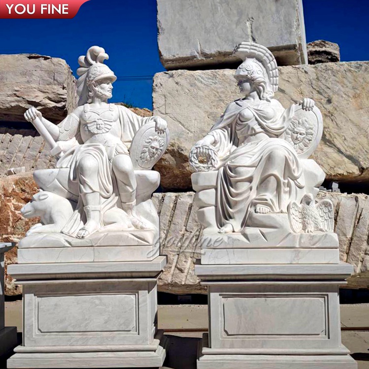 屋外庭園等身大座像ギリシャ戦士像大理石彫刻| Alibaba.com