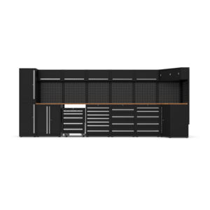 Nouveau design Armoires à outils combinées de stockage de garage Établi en métal pour atelier robuste Armoire de poste de travail de garage - Product Image 1