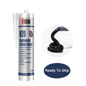 <span class=keywords><strong>Sozen</strong></span> 820 Adhésif d'étanchéité en silicone pour verre RTV à durcissement neutre et rapide - Product Image 1