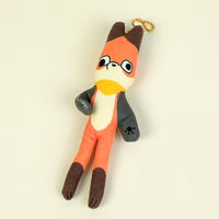 Porte-clés en peluche Vograce personnalisé en forme de rongeur