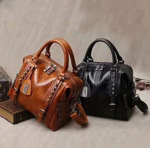 중국 공장 휴대용 디자이너 에나멜 가죽 럭셔리 여성 핸드백