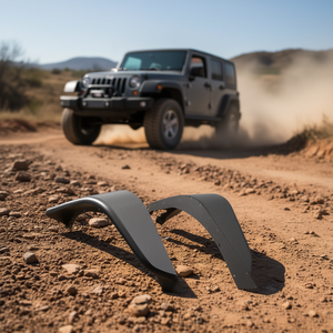 Extensions d'ailes avant en acier noir à fixer par boulons pour Jeep JK JKU 2 et 4 portes 2007-2018, protection des roues tout-terrain - Product Image 2
