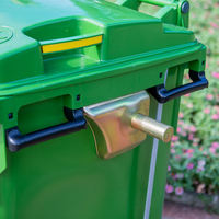 Grande poubelle à roulettes en plastique personnalisée chariot conception chariot poubelles avec roues poubelle en plastique
