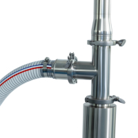 Pompe d'alimentation pneumatique verticale en acier inoxydable pour crème liquide, chocolat, machine d'aspiration pour le remplissage de crème cosmétique et de pâte