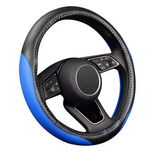 Funda <span class=keywords><strong>de</strong></span> cuero <span class=keywords><strong>de</strong></span> microfibra para volante <span class=keywords><strong>de</strong></span> coche, Protector Universal antideslizante <span class=keywords><strong>de</strong></span> 15 pulgadas, color negro - Product Image 3