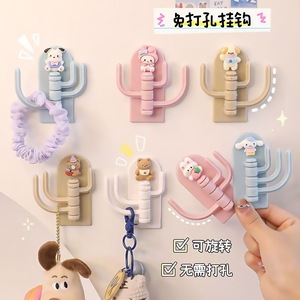 Cute No Drill <b>Wall</b> Mounted <b>Hook</b> With Rotating Design For Bathroom Storage - Product Image 4