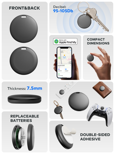 Localizador de Objetos Inteligente Inalámbrico <span class=keywords><strong>Bluetooth</strong></span> HB07, Etiqueta de Rastreo para Llaves, Perros, Dispositivo de Alarma Antipérdida, Compatible con el Sistema IOS - Product Image 2