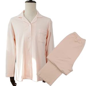 Ensembles de vêtements de nuit pour femmes à manches longues 100% coton biologique, ensembles de pyjamas boutonnés respirants et doux pour femmes - Product Image 1