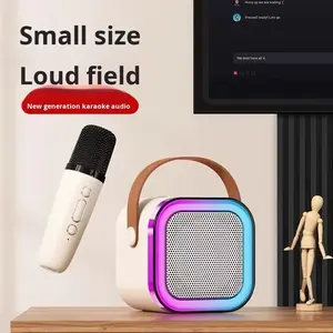 Barra de Sonido de Juguete para Niños K12, Altavoz de Karaoke Portátil Inalámbrico para Exteriores, Mini Altavoz Inteligente, Juguetes para Niños, Set de KTV Familiar con Micrófono - Product Image 4