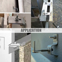 Support de fixation pour mur-rideau en acier inoxydable 304, granit, marbre