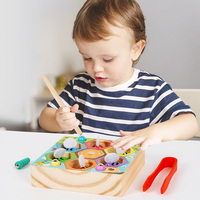 Neues Design Lustiges Clip-Bienen-und-Käfer-Fangspiel Bienenstock-Spiel zur Übung von Händen und Gehirn Frühkindliche Bildung Holz-Lernspielzeug für Kinder