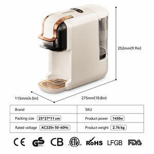Cafetera de Cápsulas Espresso para Uso Doméstico, Hoteles y Comercial - Product Image 4