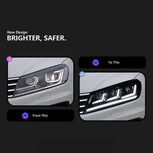 Fari Anteriori a LED Aggiornati per <span class=keywords><strong>Volkswagen</strong></span> <span class=keywords><strong>Touareg</strong></span> 2016 2017 <span class=keywords><strong>2018</strong></span>, Accessori per Illuminazione Frontale - Product Image 2