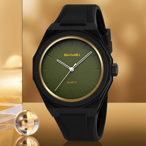 นาฬิกาข้อมือผู้ชาย ดีไซน์สปอร์ต ทนทาน ตัวเรือน ABS ทรงกลมขนาดใหญ่ กระจกคริสตัล กันน้ำ 50 เมตร  สามารถปรับแต่งโลโก้ได้ - Product Image 1