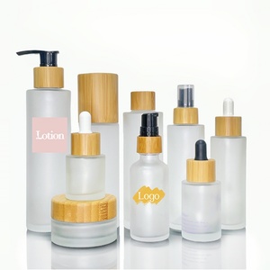 Custom 15ml 20ml 30ml 50ml 100ml 120ml 150ml Cosmetic Packaging Makeup Wooden Bamboo Cream Jar Spray Lotion Bottle Set - Product Image 4