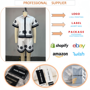 ชุดแฟชั่<span class=keywords><strong>น</strong></span>สองชิ้<span class=keywords><strong>น</strong></span> HK72843 เสื้อเชิ้ตแข<span class=keywords><strong>น</strong></span>สั้นพิมพ์ลายดอกไม้คอปกพับได้และกางเกงขาสั้<span class=keywords><strong>น</strong></span> ชุดเซ็ต 2 ชิ้น สำหรับผู้หญิง - Product Image 4