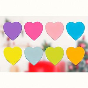 240 blocs-notes autocollants de couleurs vives en forme de cœur, notes adhésives multicolores pour l'organisation à la maison, à l'école et au bureau - Product Image 2