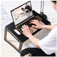 Table support pour ordinateur portable, bureau pliable en bambou, pour lit, offre spéciale