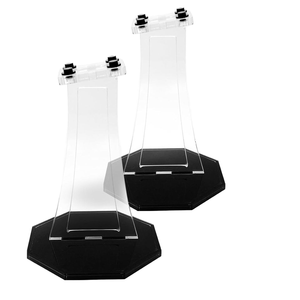 Toqusdy Eco-friendly Modern Universal Clear Acrylic Display Stand (2-Pack) Transparente 3x4-Stud Base Holder para construcción - Product Image 1