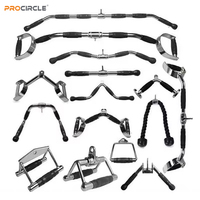 LA3021 Attaches de câble de la barre de pression Gym Lat Pull Down Triceps Rope Workout Equipment Accessories Fitness poignée rotative