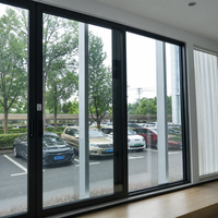 Ventanas Corredizas Horizontales Abatibles Hacia Adentro 118 Drift, Marco de Aleación de Aluminio, Malla de Acero Inoxidable, Doble Vidrio Templado para Interiores