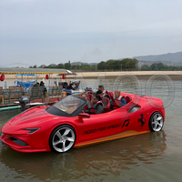 Voiture de sport de style Ferrari 2026, 170 °   Jet-car aquatique pour le tourisme et les activités de loisirs aquatiques parent-enfant en extérieur
