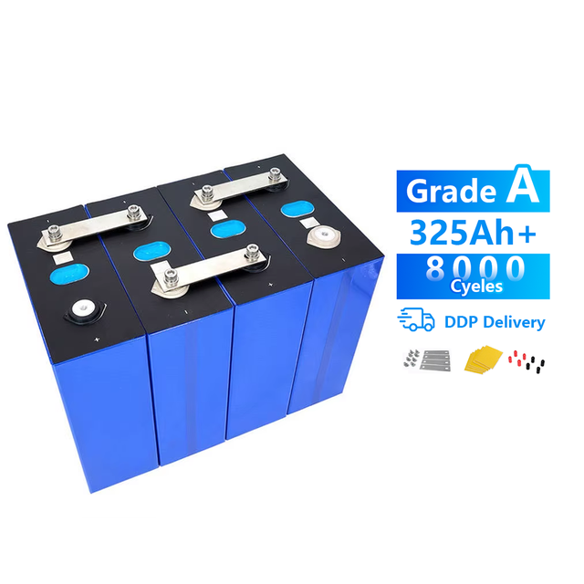 Grade A+ 4pcs EV Solar Prismatic Lithium Ion Batteries 304Ah LiFePO4 Cell 3.2V-3.65V 6000 Cycles for Energy Storage