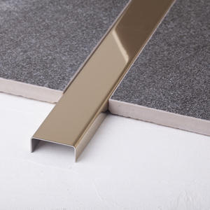 Carrelage moderne en céramique, métal, en forme de U, 1mm, <span class=keywords><strong>acier</strong></span> inoxydable, décoration murale, bordure intérieure, surface miroir, planchers d'appartements - Product Image 3
