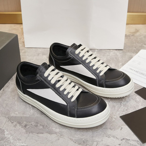 Zapatillas Negras Casuales a la Moda para Hombre y Mujer, Forro de Cuero Genuino, Cierre con Cordones, Diseño sin Cordones - Product Image 5