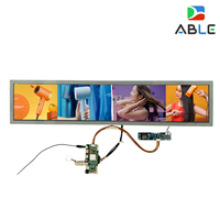 Módulo de Pantalla LCD TFT Tipo Barra de 28 Pulgadas, 1920x360, Interfaz LVDS, 700cd/m2 de Alto Brillo, con Placa Controladora HDM-I AD