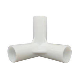 Manufacturer-Supplied 12mm Plastic Right-Angle Tee <b>Connectors</b> 90-Degree Plastic Tent <b>Accessories</b> Quality Adapters & <b>Connectors</b> - Product Image 1