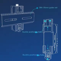 Routeur industriel USR-DR185 petit Volume sans fil tout le réseau Module de réseau haute vitesse d'entreprise Trou de positionnement de Rail