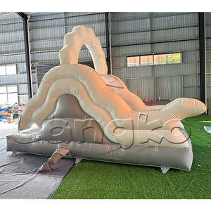 <span class=keywords><strong>Mini</strong></span> maison de rebond blanche aufblasbare ballon rutsche petit <span class=keywords><strong>toboggan</strong></span> de jardin <span class=keywords><strong>toboggan</strong></span> de fête pour enfants pour piscine - Product Image 3