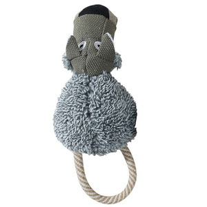 Fashion Cotton and Linen Rope Dog Chew Toy Animal Shape Squeak Toy for Dog Interactive <b>Plush</b> Squeak Dog Toys - Product Image 2