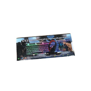 Kit de jeu 4 en 1 C53 : <span class=keywords><strong>clavier</strong></span>, <span class=keywords><strong>souris</strong></span>, <span class=keywords><strong>casque</strong></span>, tapis de <span class=keywords><strong>souris</strong></span>, filaire, USB, RGB, pour PC <span class=keywords><strong>gamer</strong></span>, <span class=keywords><strong>ensemble</strong></span> de bureau - Product Image 4