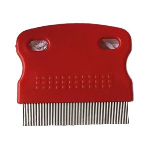 Sûr en acier inoxydable en plastique tique Nit poux poux peigne en vrac-emballé prix pas cher pour animaux <span class=keywords><strong>de</strong></span> compagnie chats Animal chiot cheveux nettoyage pour chien - Product Image 1
