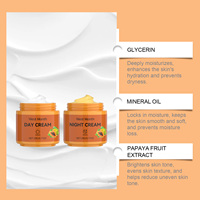 Crème Visage Éclaircissante à la Papaye, Vitamine C, Nicotinamide, Anti-Âge, Hydratante, pour les Taches Brunes