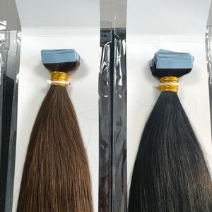 Extensiones de Cabello Humano con Cinta Adhesiva de 10-30 Pulgadas, Trama de PU Sin Costuras, Extensiones de Cabello Humano Real Liso con Cinta Adhesiva - Product Image 2