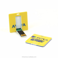 Jaster — clé usb personnalisée pour cartes de visite, carte de crédit, disque flash en plastique, vente en gros
