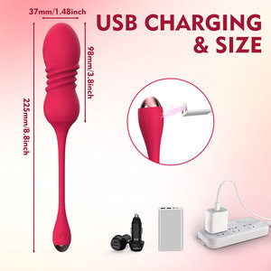 Uovo Vibrante Telecomandato Senza Fili, Vibratore Femminile per Adulti con 3 Frequenze <span class=keywords><strong>di</strong></span> Vibrazione, Masturbatore, Giocattolo Sessuale per Donne - Product Image 3