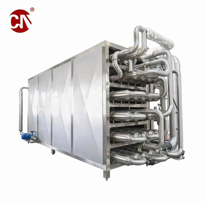 Automatic tubular uht sterilizer ultra high temperature tube in tube instant sterilization machine price for milk juice