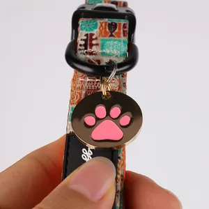 OKEYPETS collana di identificazione del gatto del cane di alta qualità Blanks etichette colorate per animali domestici con incisione personale ed elegante per cani