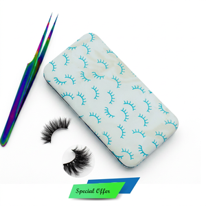 Nuevo Diseño de Moda: Kit de Pinzas para Extensión de Pestañas de Acero Inoxidable de 3 Piezas, con Logotipo Personalizado, Estuche Antimagnético y Punta Puntiaguda para Pestañas Impresas - Product Image 1