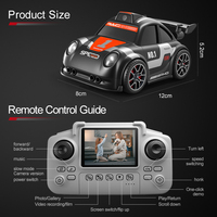 Voiture RC miniature 2,4 GHz avec caméra, écran, télécommande, enregistrement vidéo, lumières, son, jouet de course pour enfants