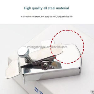 Guide de ourlet universel multifonctionnel pour machines à coudre, jauge magnétique, localisateur de bordure en acier et alliage d'aluminium - Product Image 3