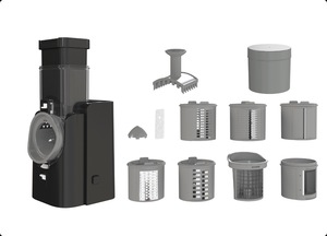 Coupe-légumes électrique multifonctionnel 220V pour l'Europe, machine à découper les pommes de terre et les carottes - Product Image 5