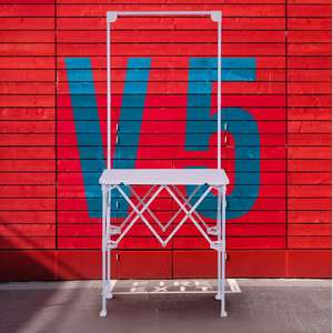 Süpermarket promosyon özel Logo reklam için plastik ekran standı sabit raf için taşınabilir katlanabilir Modern - Product Image 2