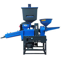 Machine à décortiquer et à polir le riz multifonctionnelle commerciale, machine à décortiquer le riz domestique intégrée avec moteur