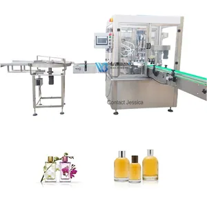 WB-PX4 Automatic 4 heads filling Glass Perfume Atomizing Filling and Capping Machine Liquid Production Line