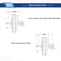Macroener K016 48V 500W 1000W Electric Motorcycle Conversion Kit Brushless Hub Motor LCD Display 50-60km/h Speed Disc Brake
